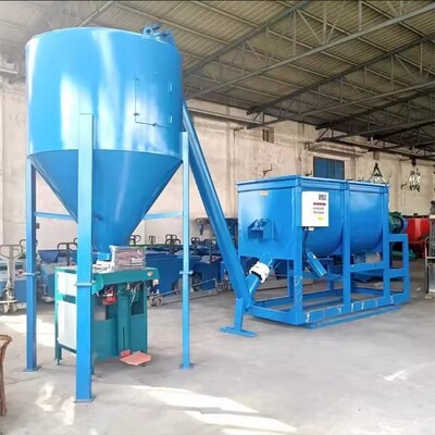 Beli Ruisitong Tile Adhesive Mixing Machine Dry Mortar Line Produksi 1-10T/h online manufacture