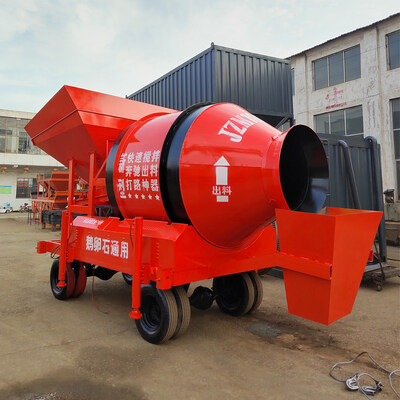 Beli Efisiensi Merah Mesin Pengaduk Beton Ringan 500L Mesin Pengaduk Beton Portable Kecil online manufacture