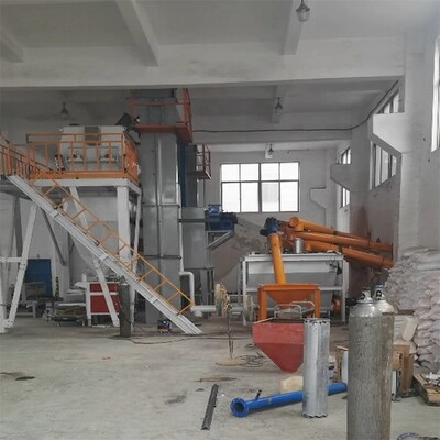 Beli 700KG Mesin Produksi Mortar Kering Otomatis 1-10T/H Pabrik Campuran Kering 380V online manufacture