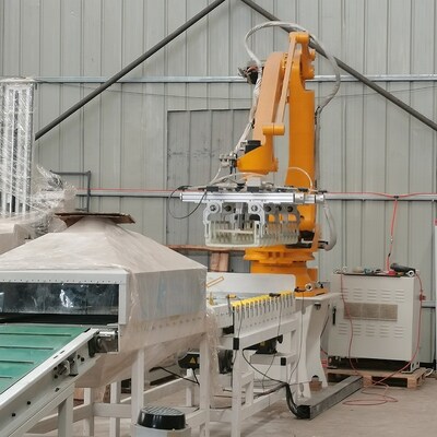 Buy Automatic Paper Box Robotic Arm Palletizer Muddy Powder Palletizing Robot online manufacture