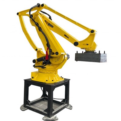 Buy High Speed Robotic Arm Palletizer Arm Carbon steel With Repeat Precision online manufacture