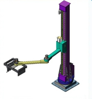 Beli Swing Arm Robot Palletisers Efisiensi Palletisasi Cepat Kantong Granular Dalam Bahan Bangunan Umpan online manufacture